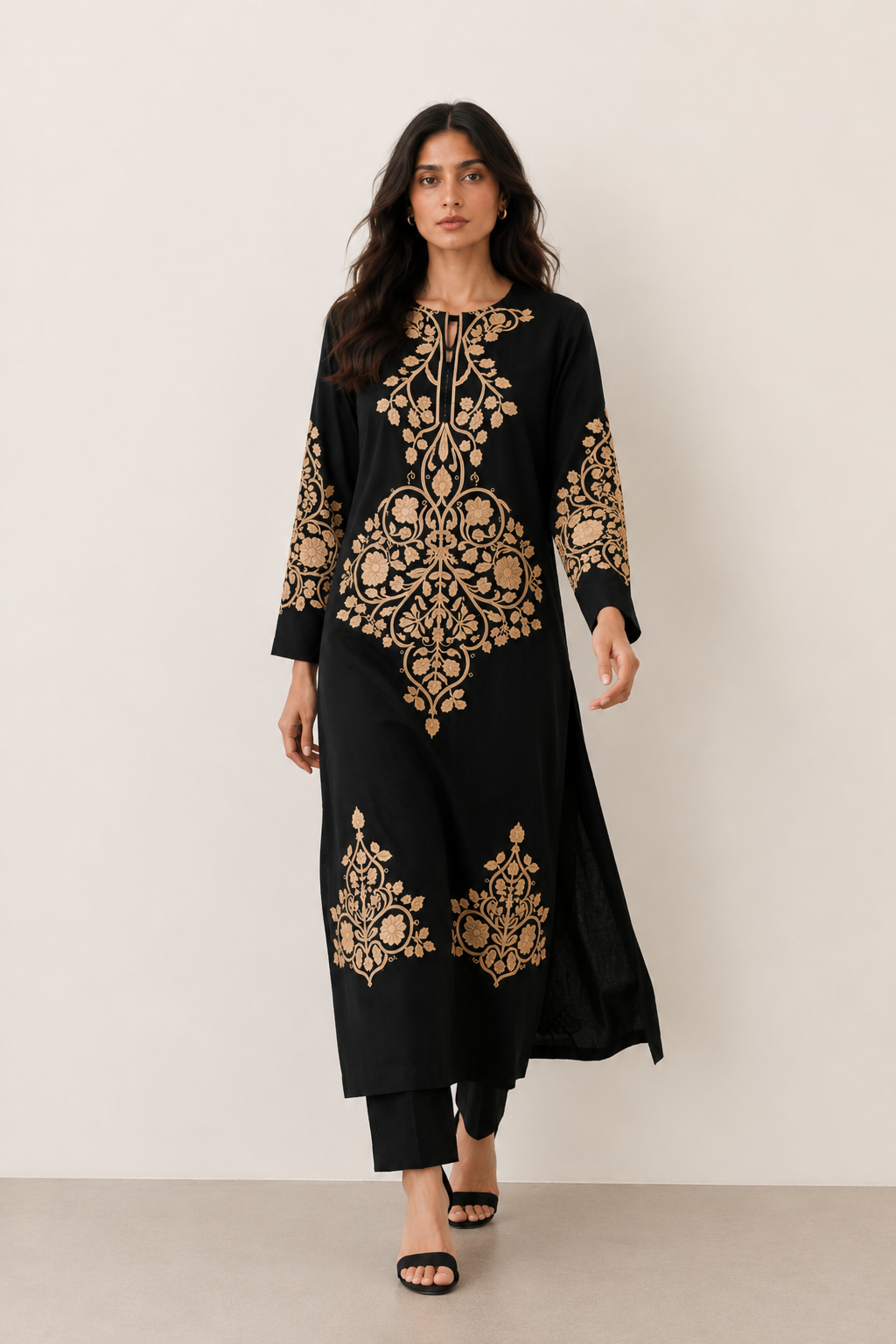 Black Printed Dress