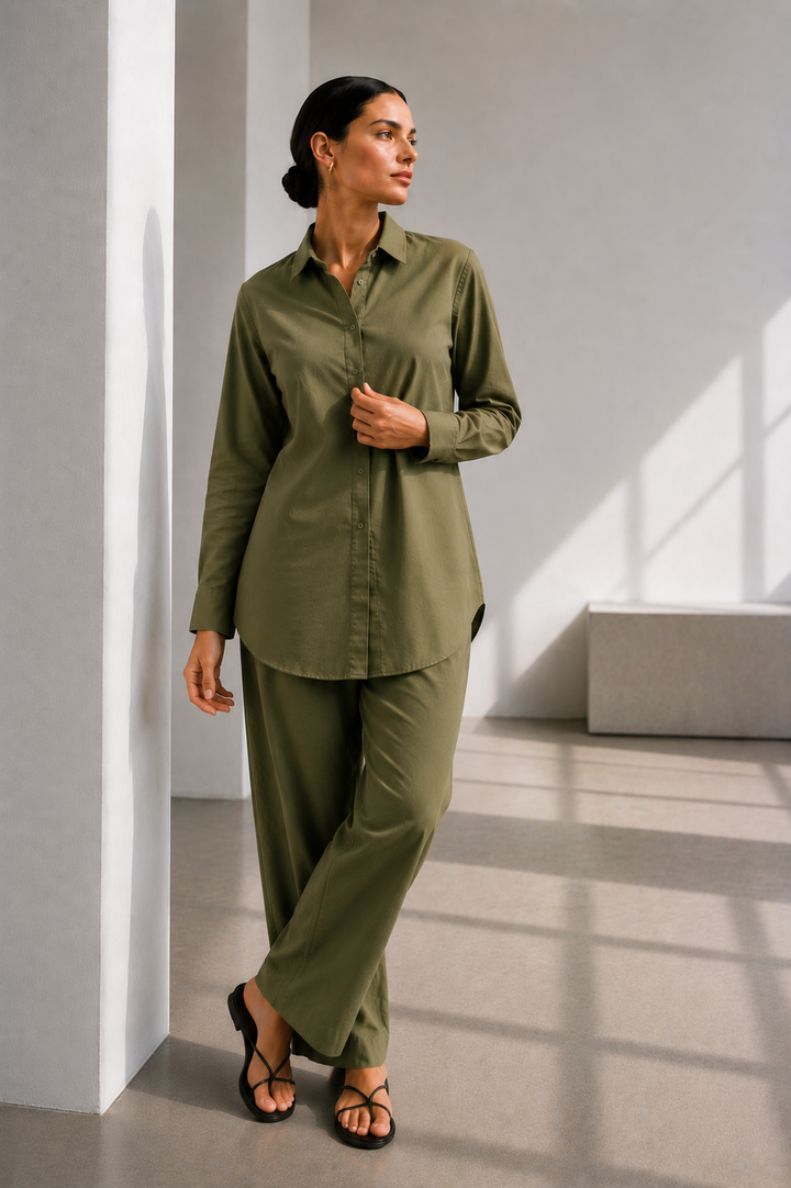 Button-Down Co Ord Set