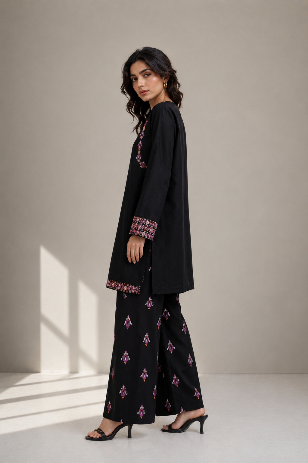 Black Embroidered Shirt - 02