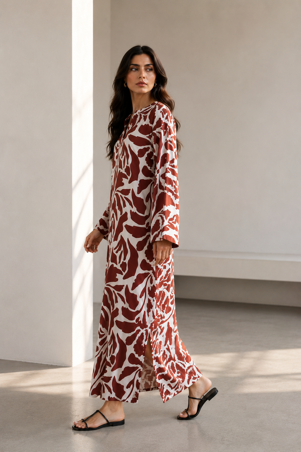 Terracotta Flow Dress