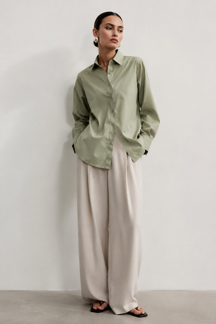 Mint Cambric Top - 01