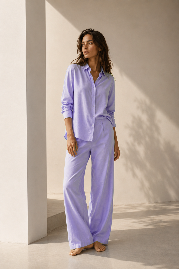 Lilac Cambric Top