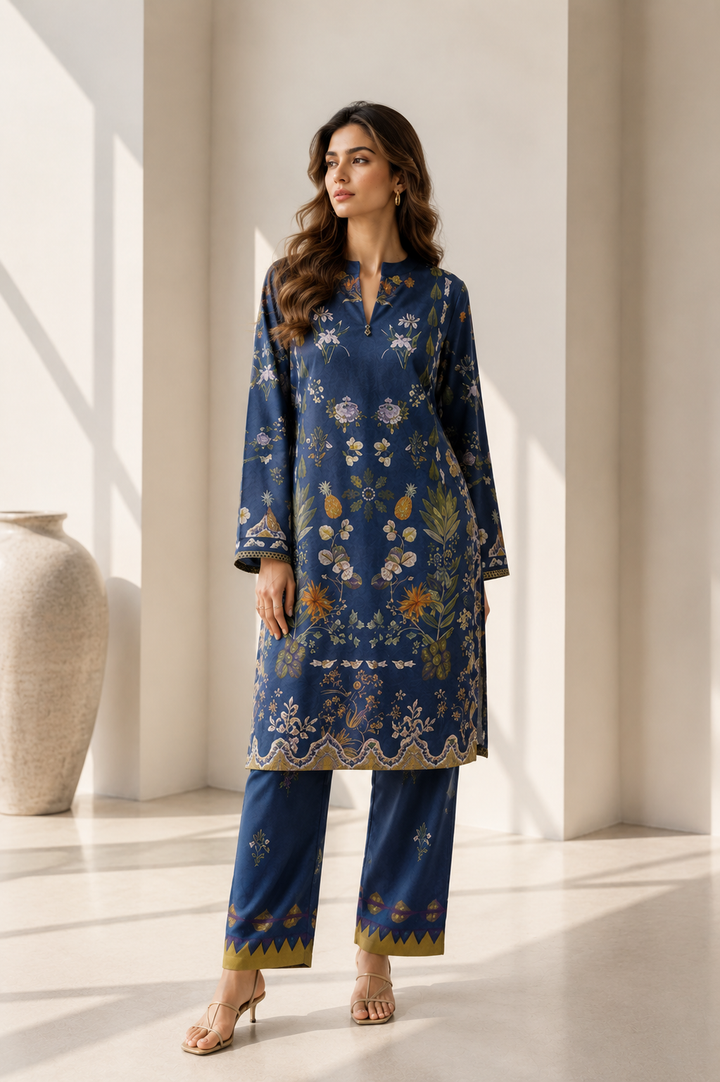 2 Piece Printed  Suit - 56