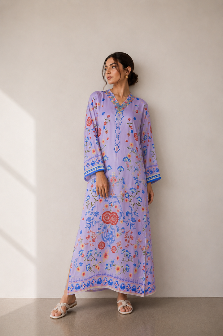 Soft Lilac Kaftan