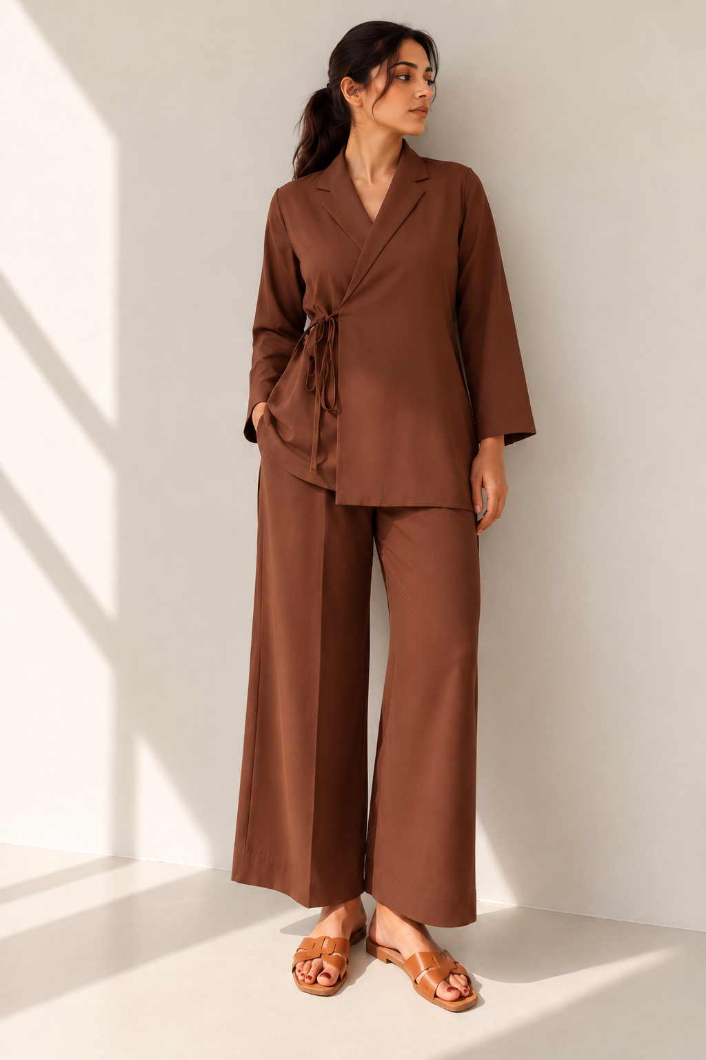 Dark Brown Wrap Set