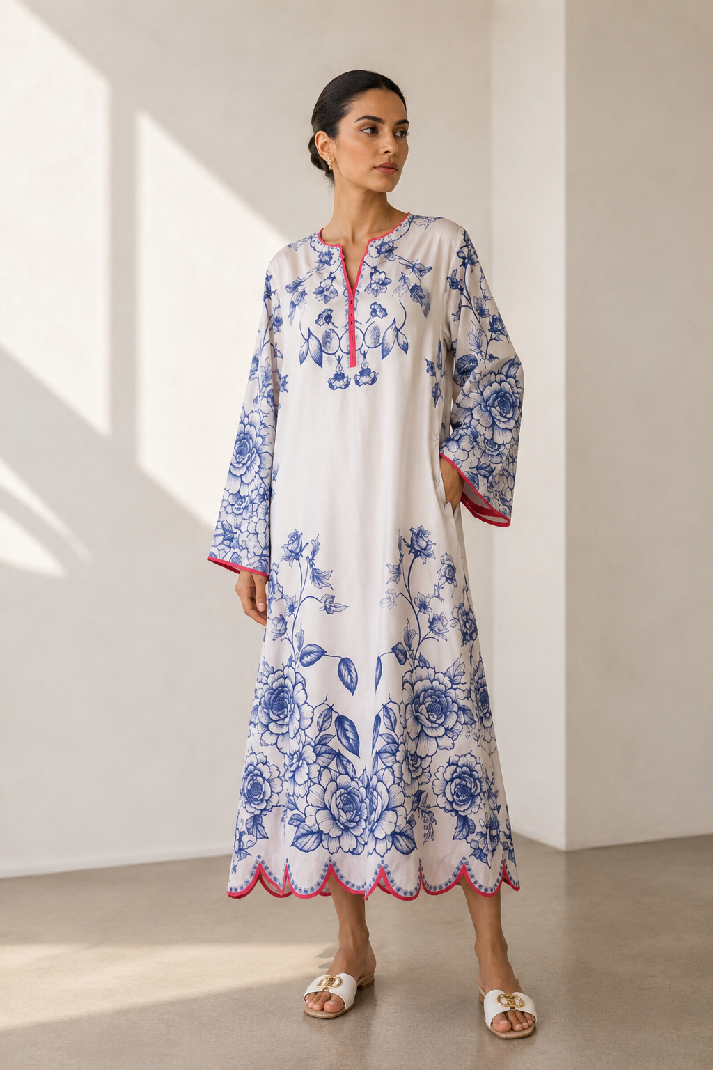Floral Ivory Dress