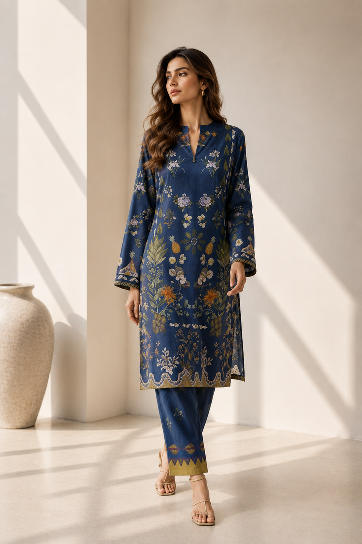 2 Piece Printed  Suit - 56