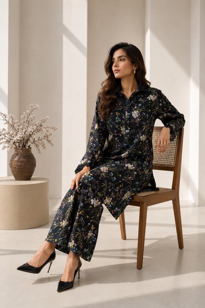 2 Piece Printed  Suit - 39