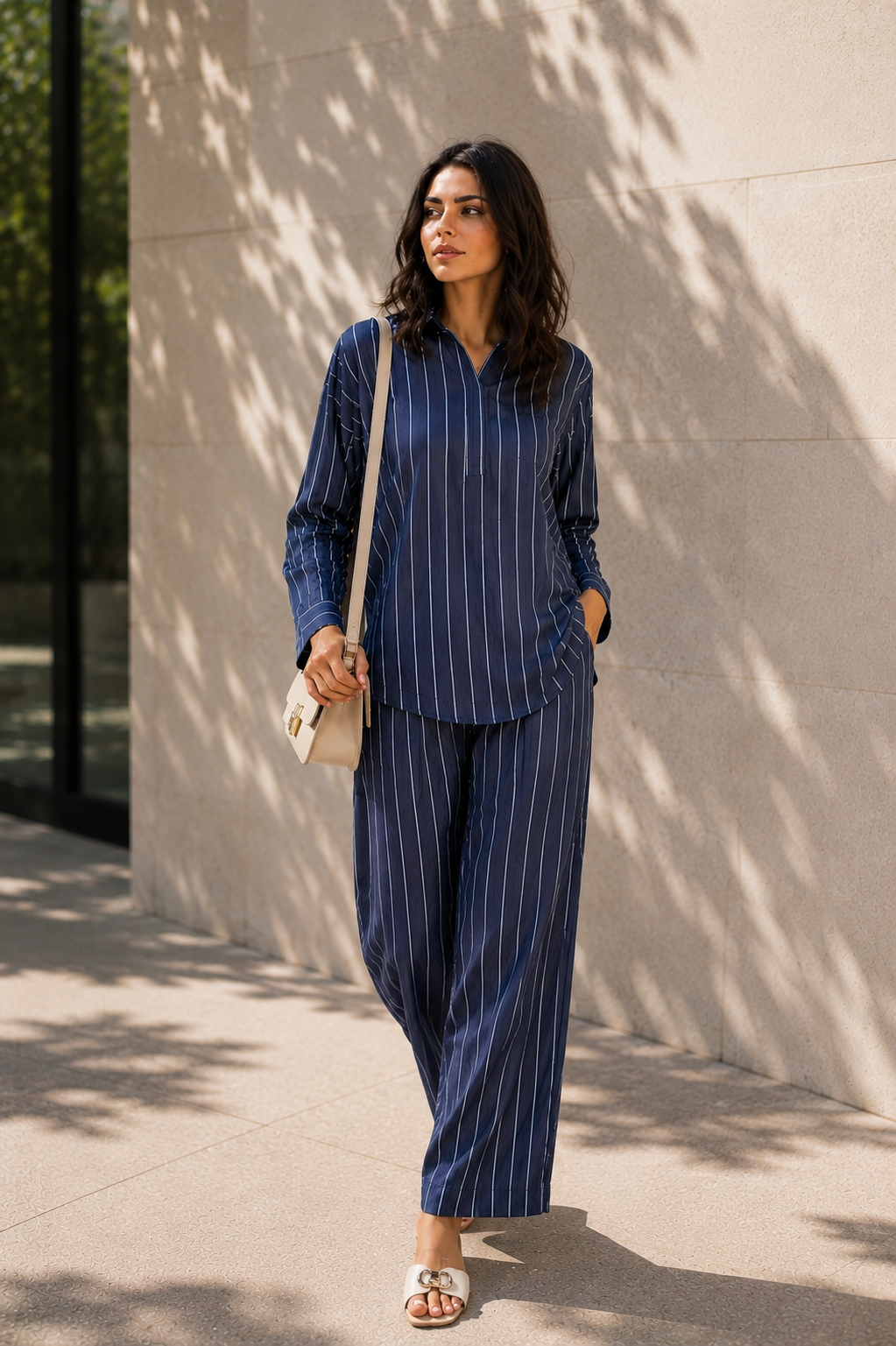 Midnight Stripe Co-Ord Set
