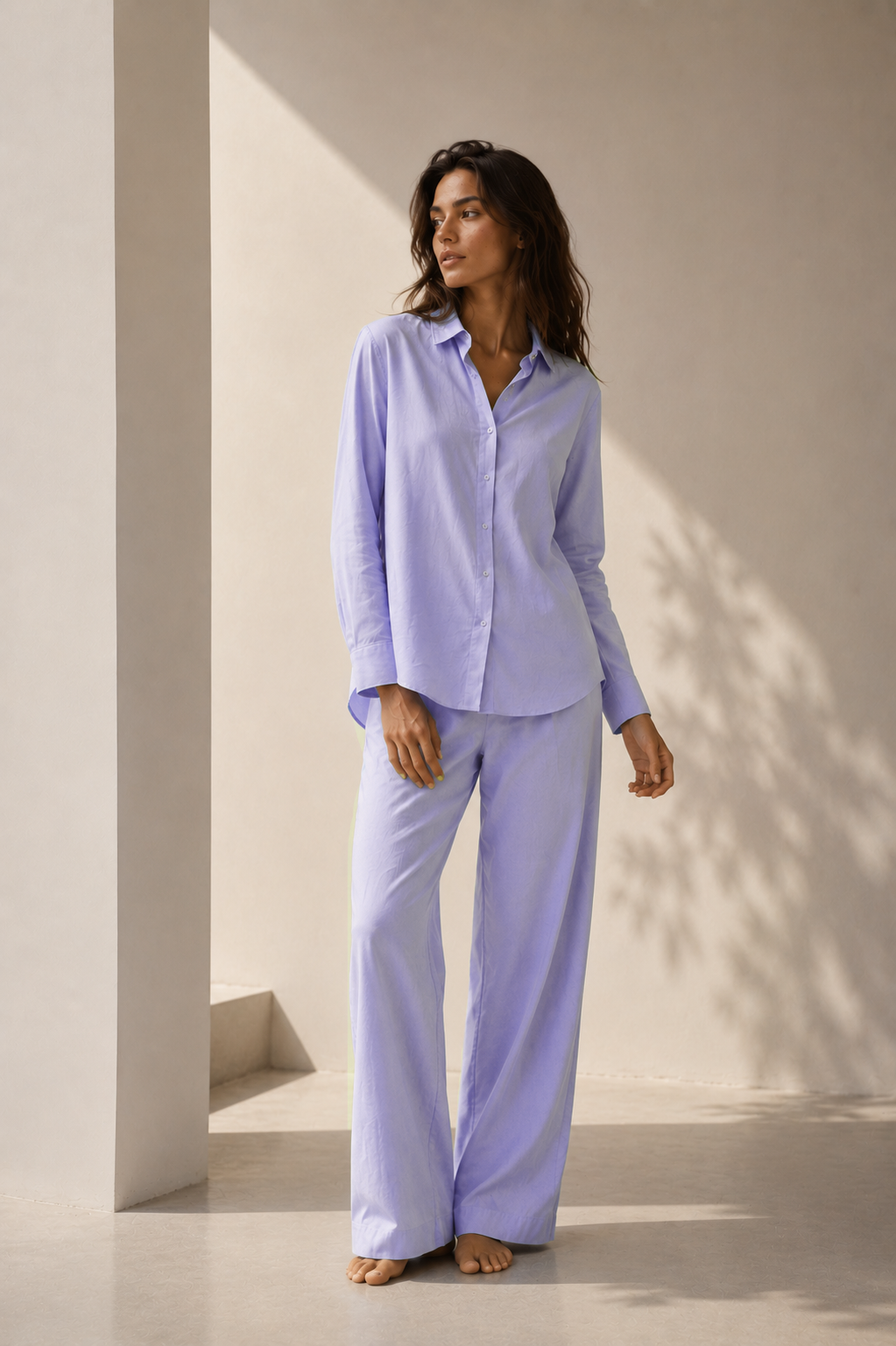 Lilac Cambric Top