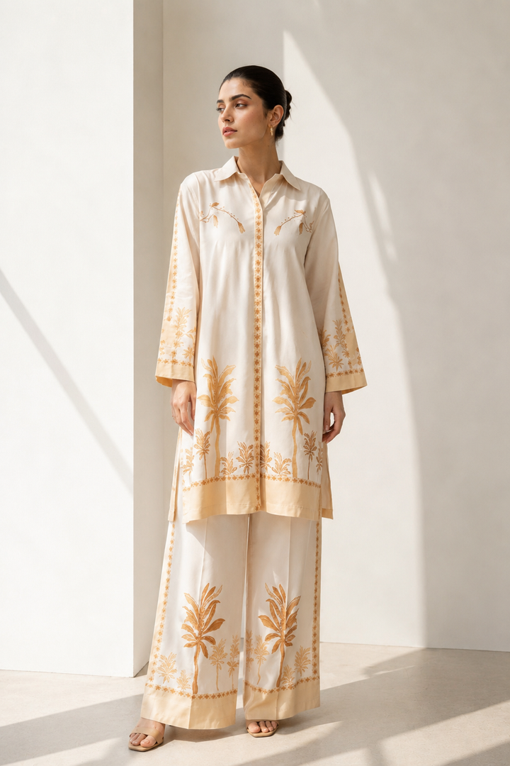 2 Piece Printed  Suit - 64