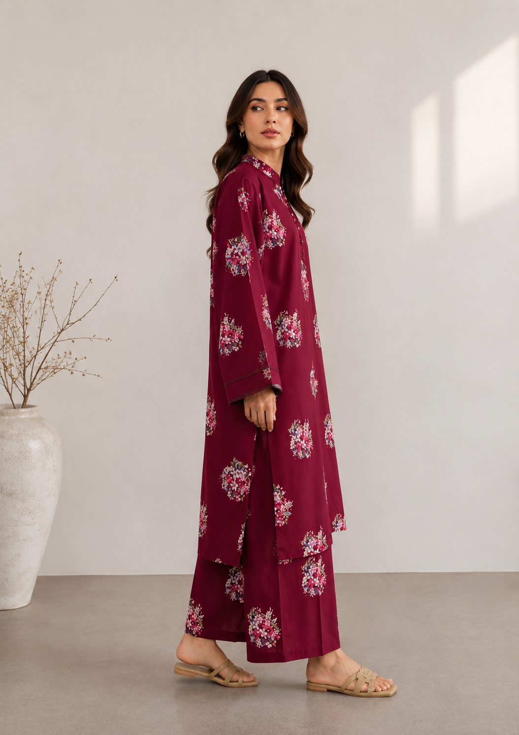 2 Piece - Printed Suit