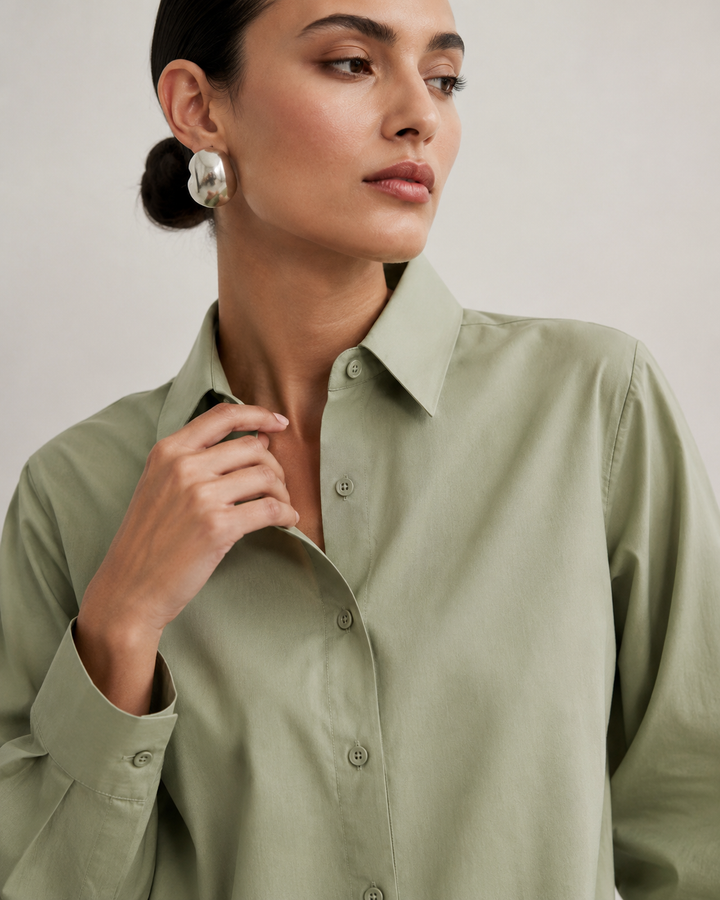 Mint Cambric Top - 01
