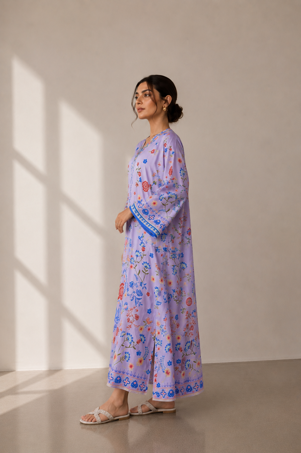 Soft Lilac Kaftan
