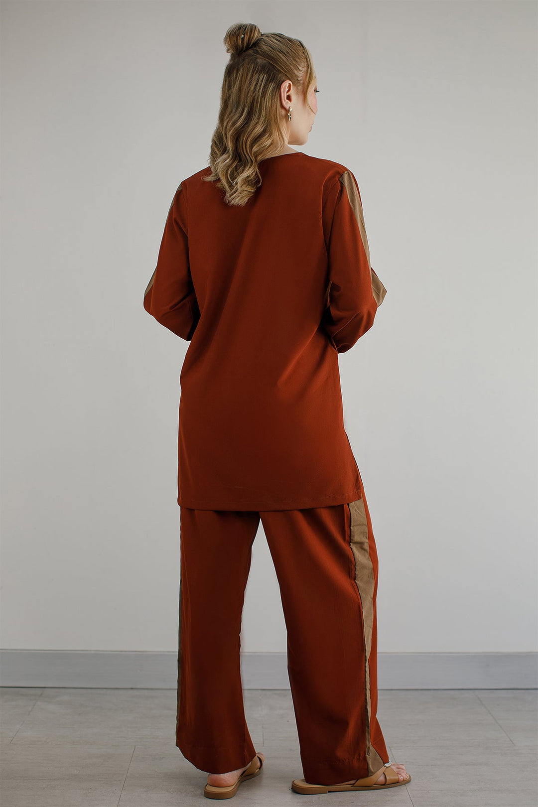 Rust Co Ord Set - Peach Republic