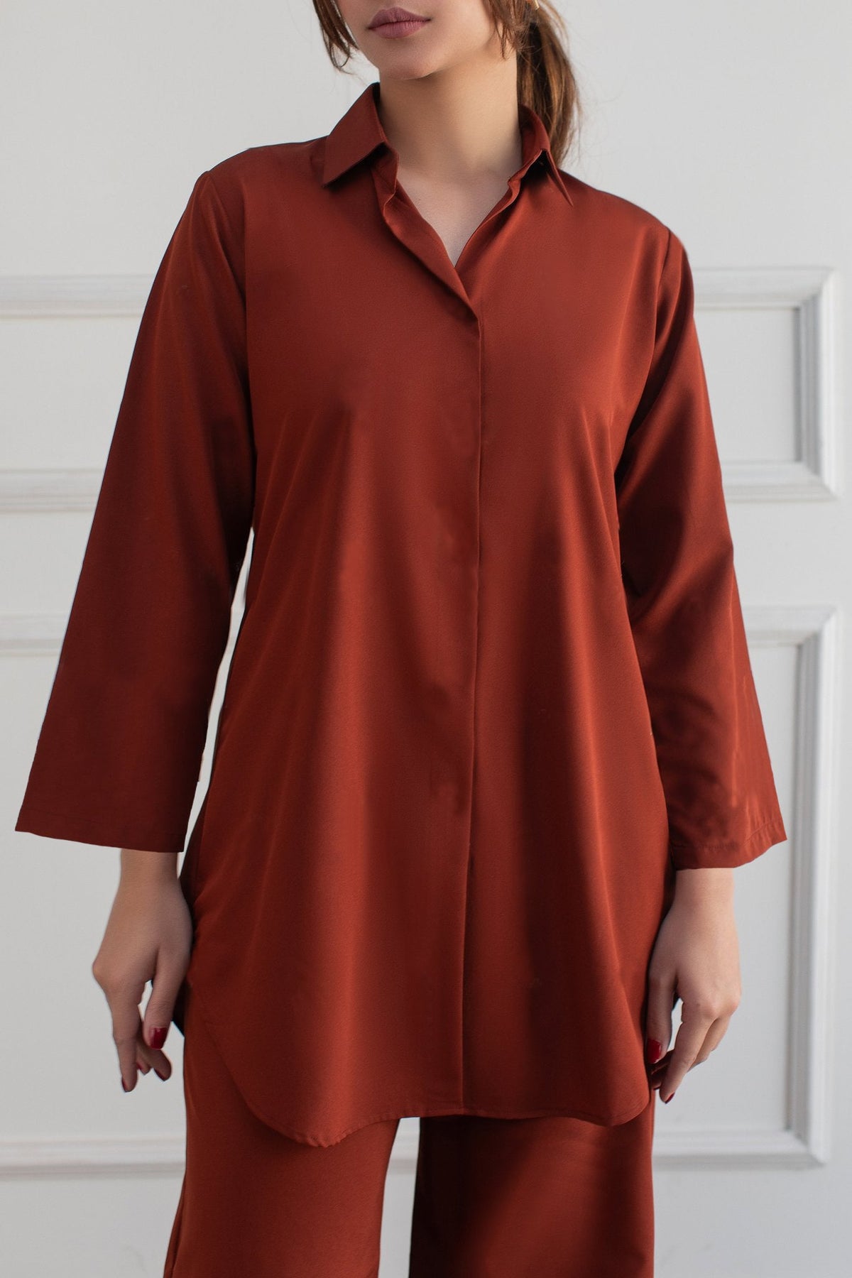 Rust Co Ord Set - Peach Republic