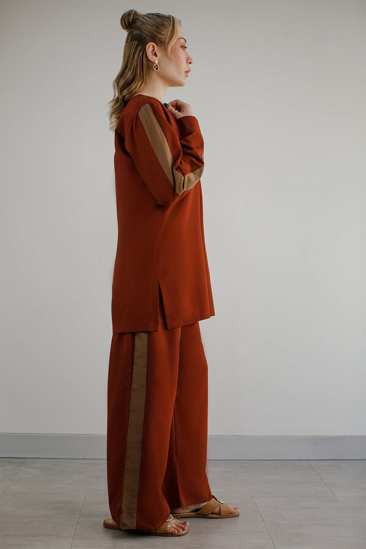 Rust Co Ord Set - Peach Republic