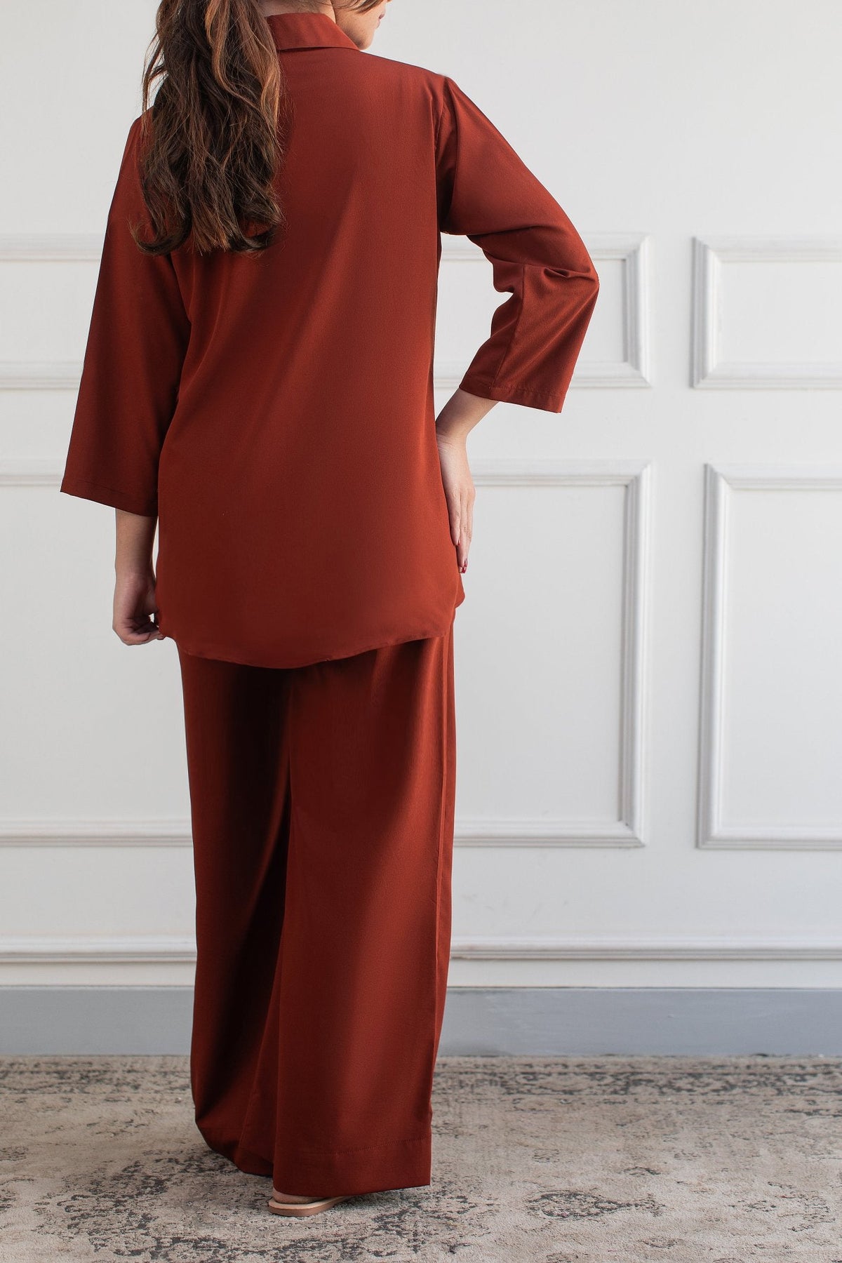 Rust Co Ord Set - Peach Republic