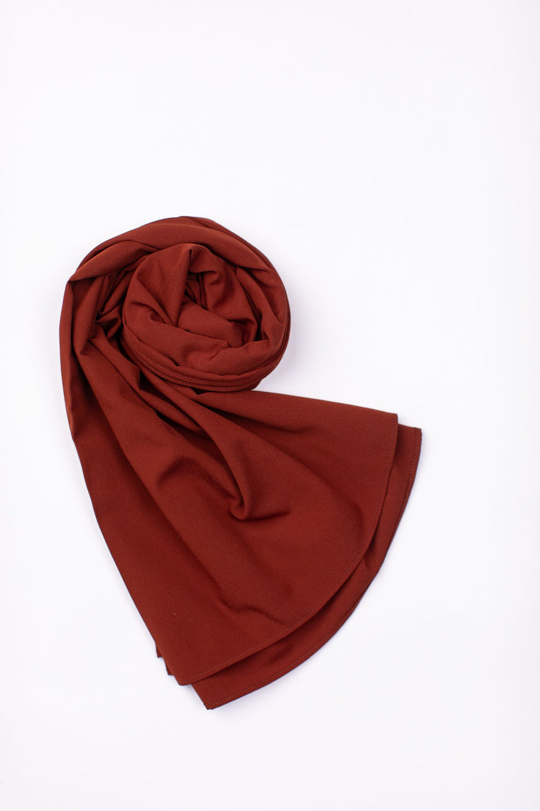 Rust Plain Scarf - Peach Republic