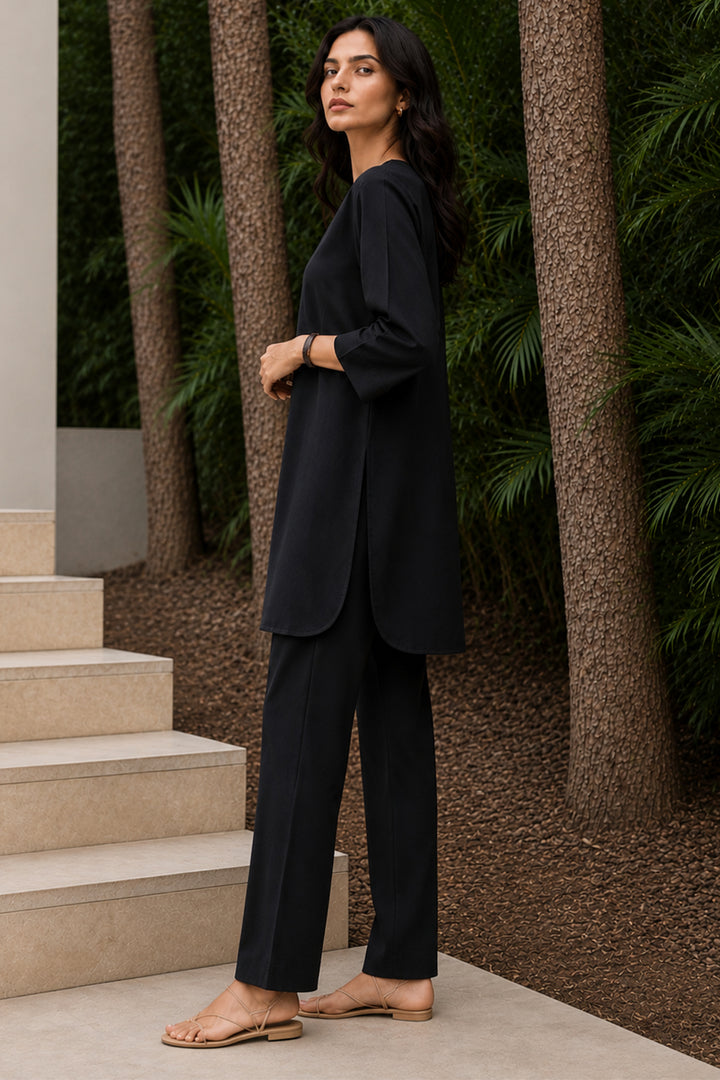 Classic Black Cambric Co Ord Set