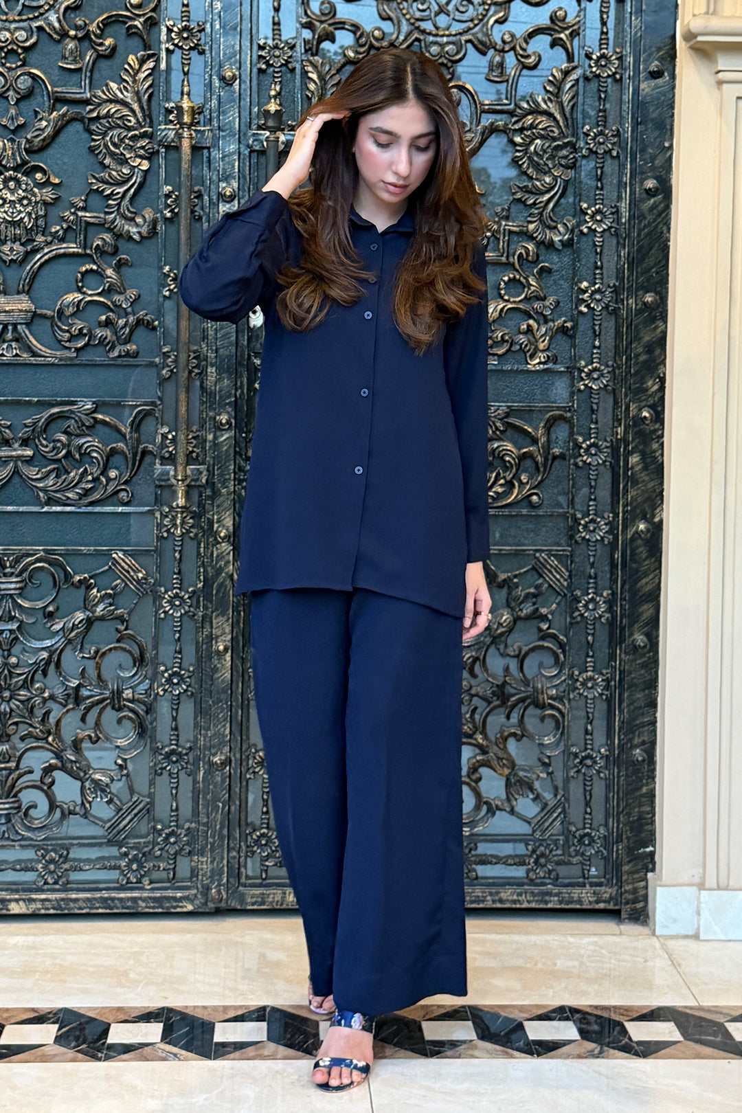 Navy Blue Co-ord Set