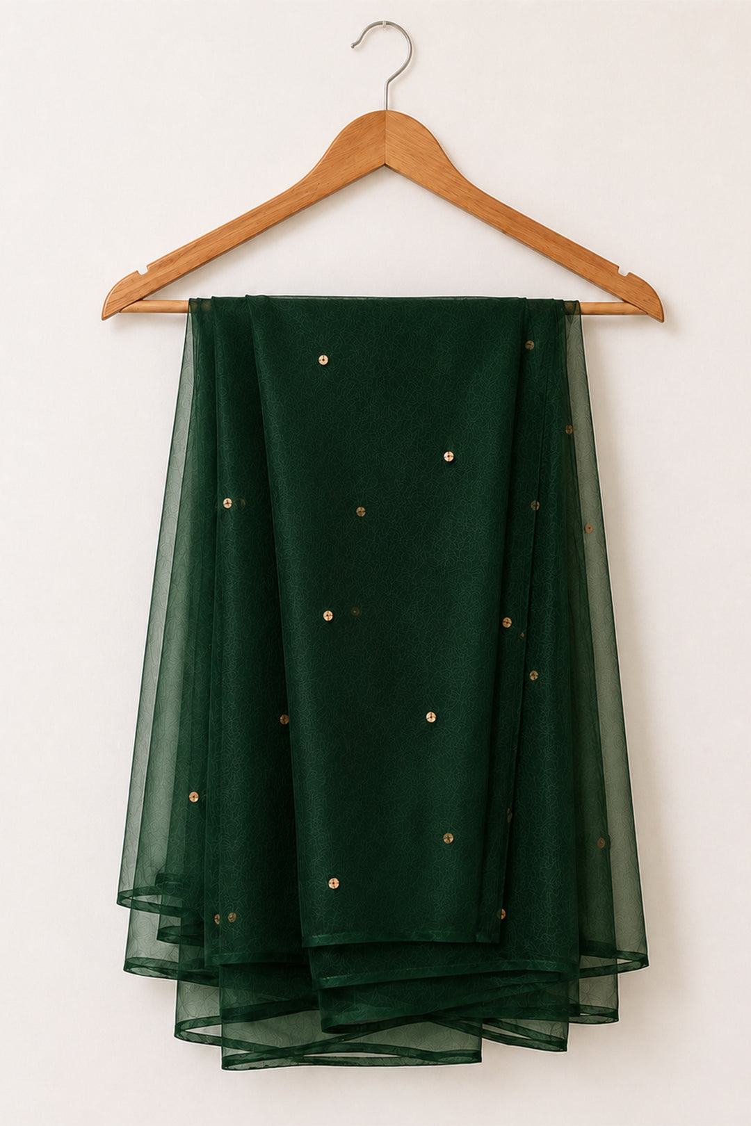 Green Organza Dupatta