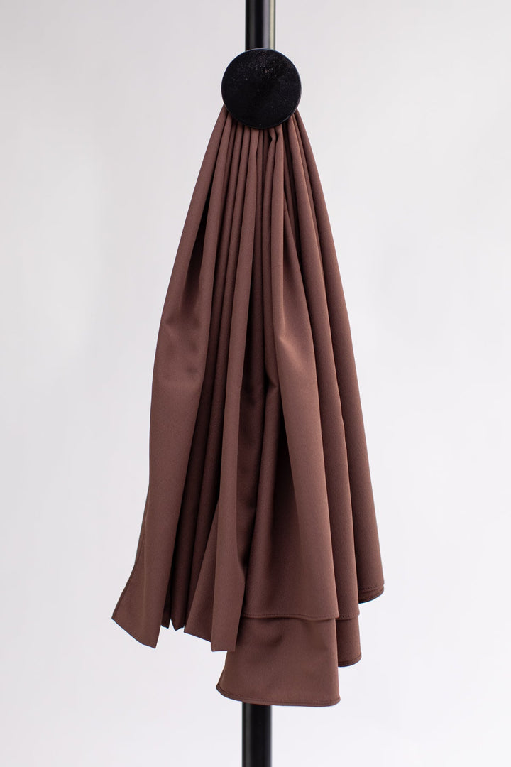 Sandy Brown Plain Scarf - Peach Republic