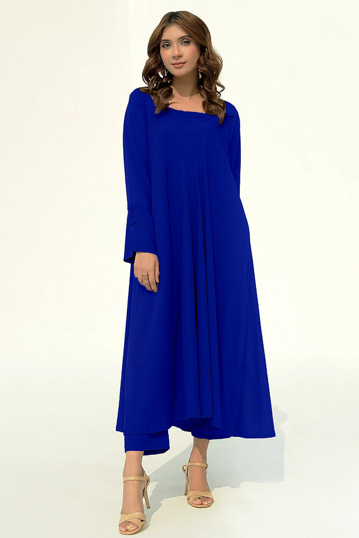Sapphire Blue A-Line Dress