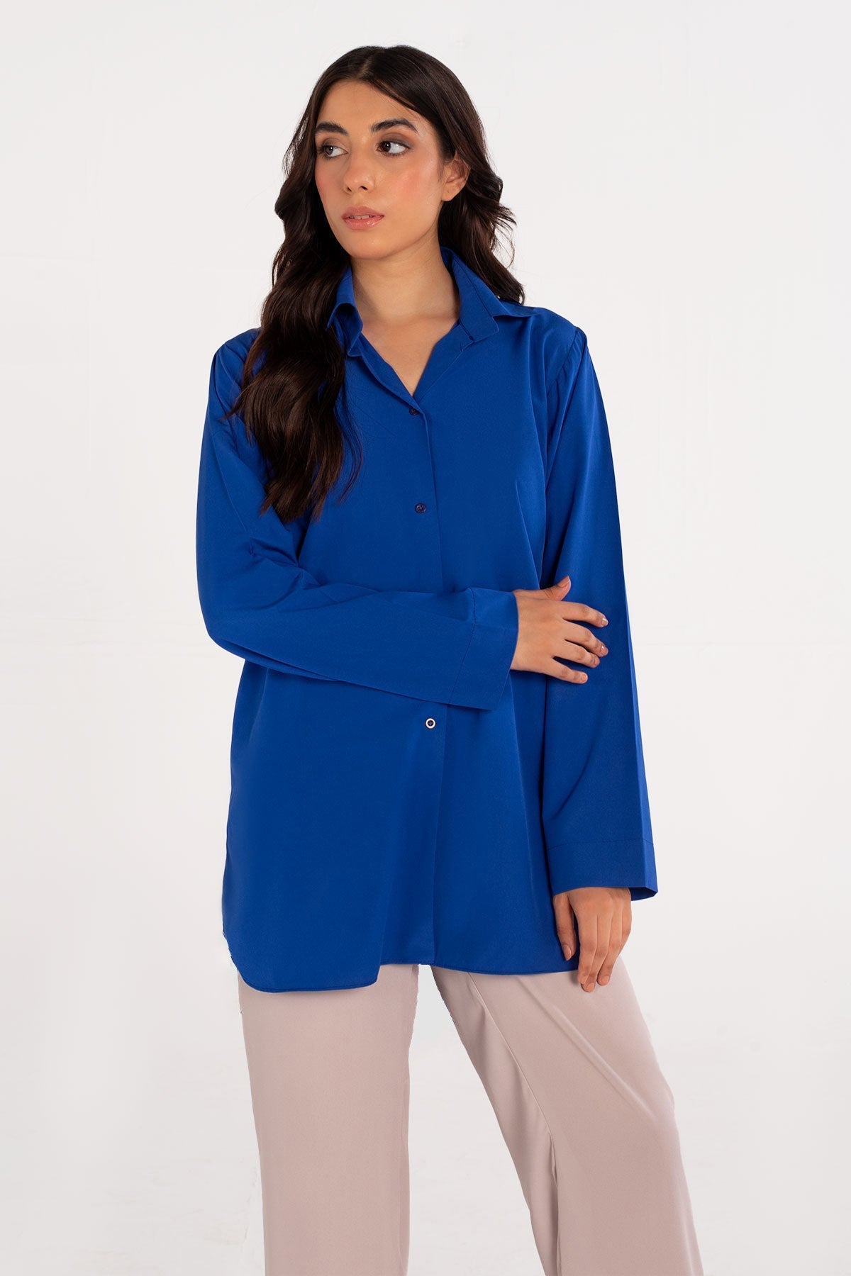 Sapphire Blue Top - Peach Republic