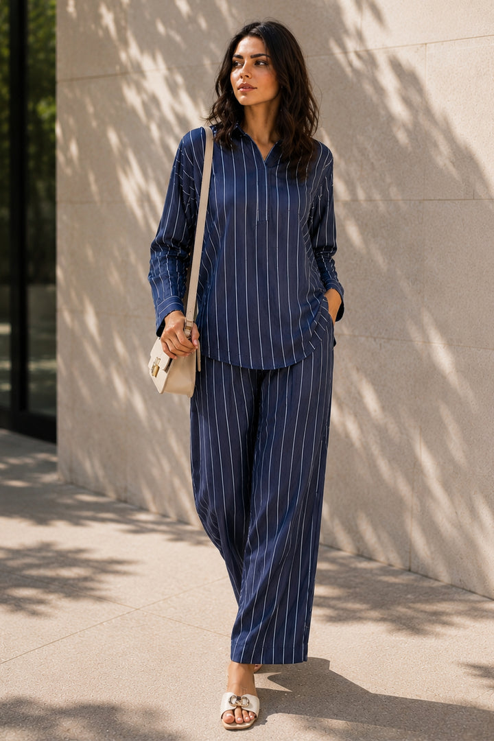 Midnight Stripe Co-Ord Set