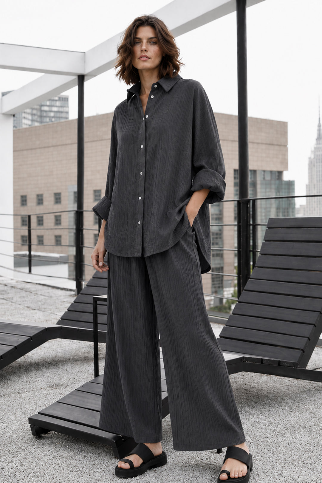 Charcoal Grey Co-ord Set