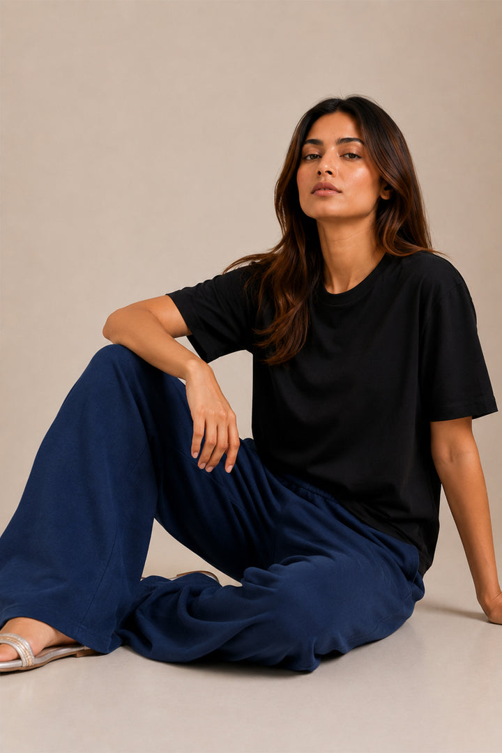WIDE LEG FLARED TROUSER