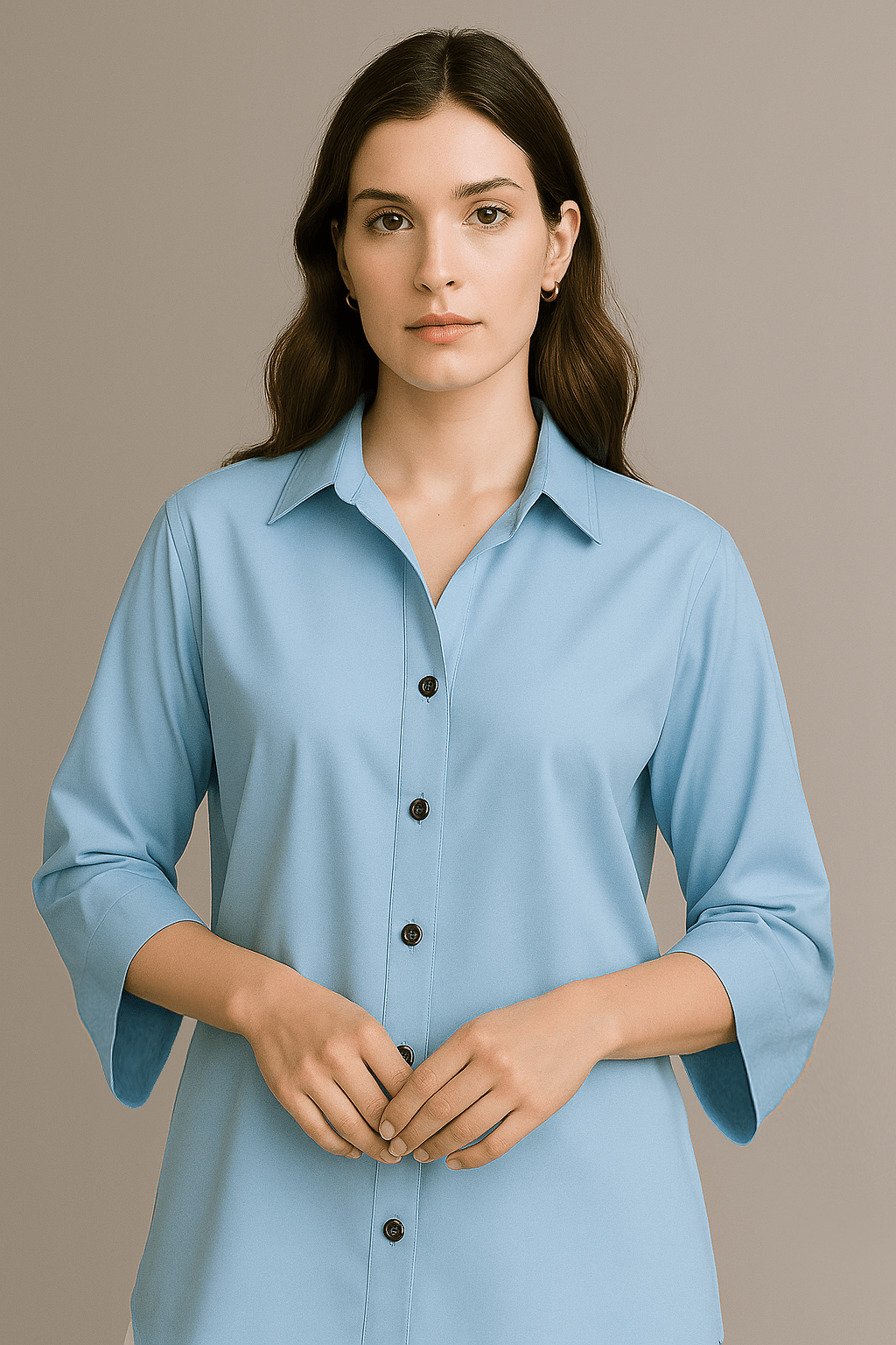 Sky blue Cambric Top - 02 - Peach Republic