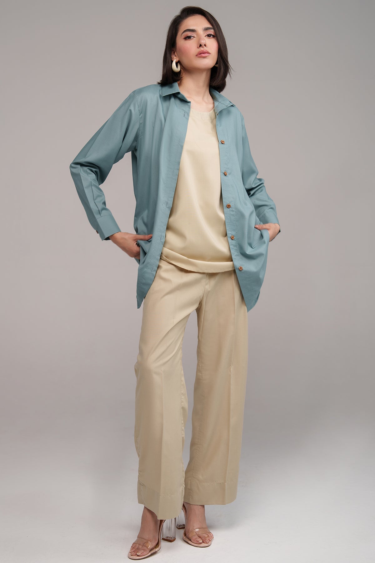 Stone Grey & Beige - Peach Republic