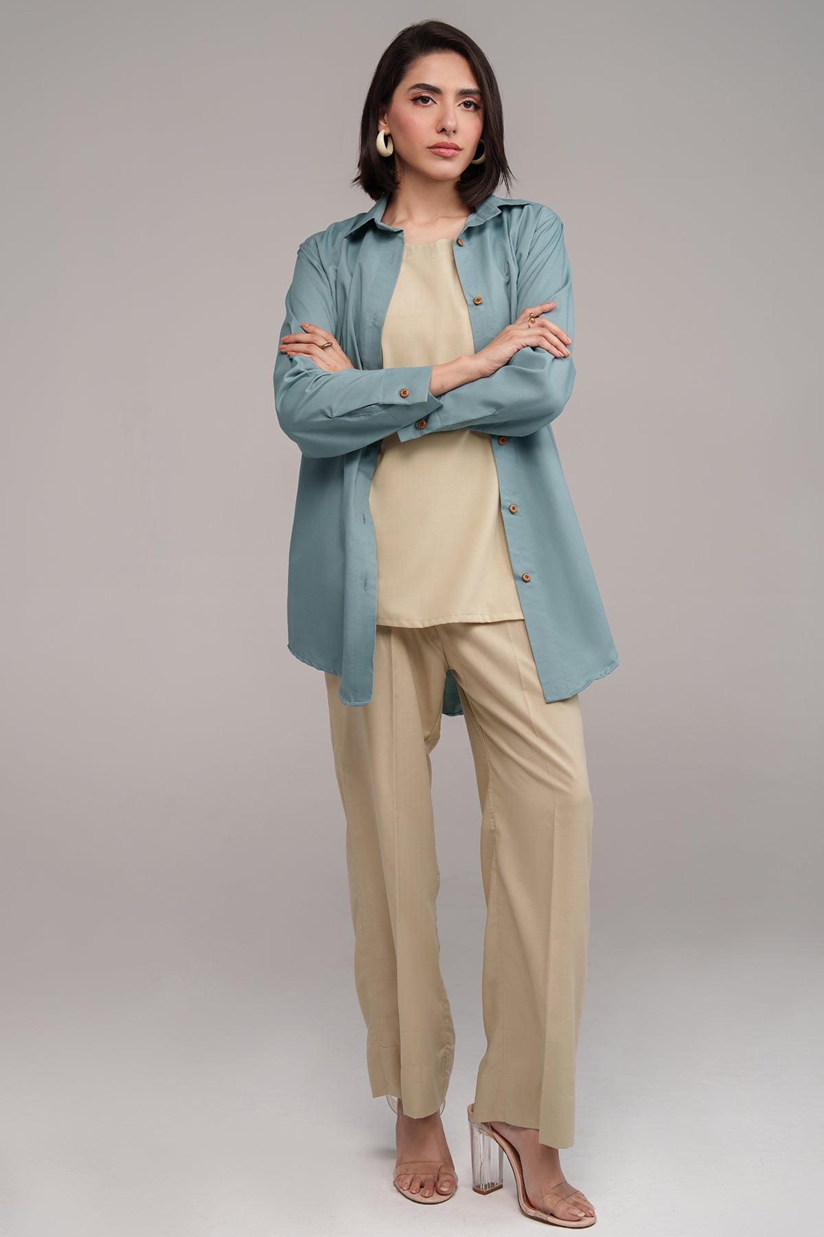 Stone Grey & Beige - Peach Republic