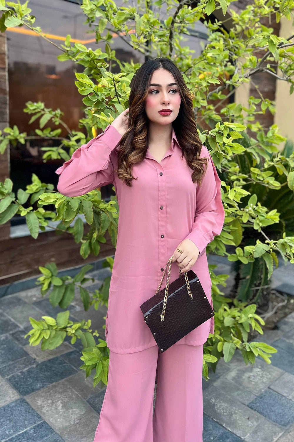 Tea Pink Co Ord Set - Peach Republic