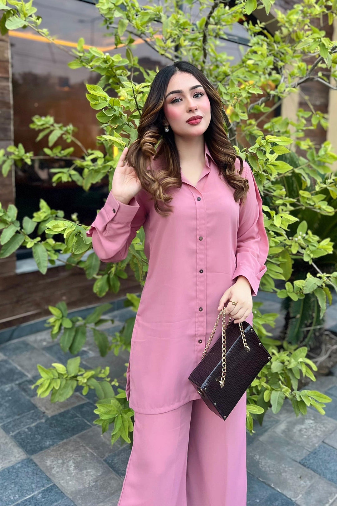 Tea Pink Co Ord Set - Peach Republic