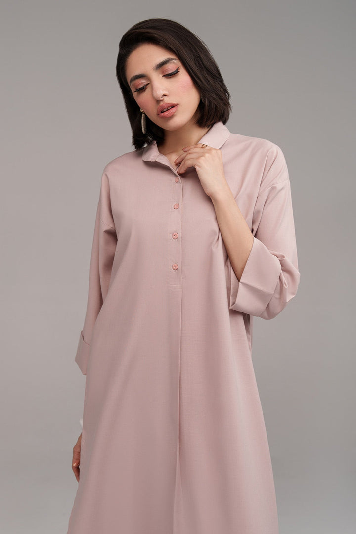 Tea Pink Dress - Peach Republic
