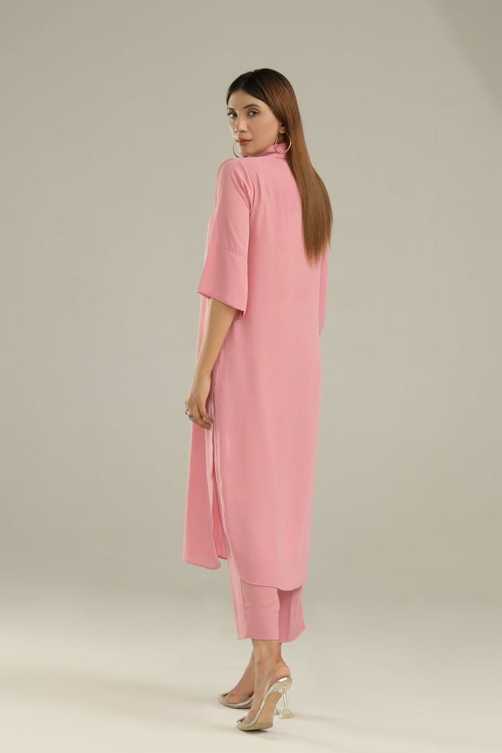 Tea Pink Grip Dress - 01 - Peach Republic