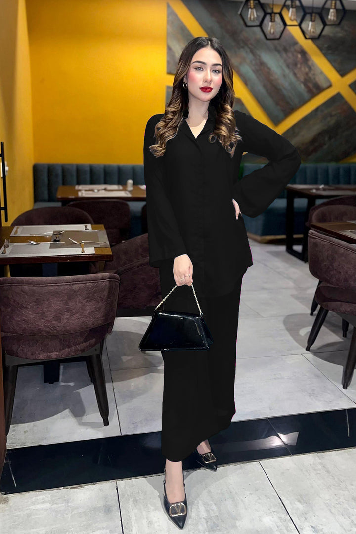 Black Grip Co Ord Set- 010