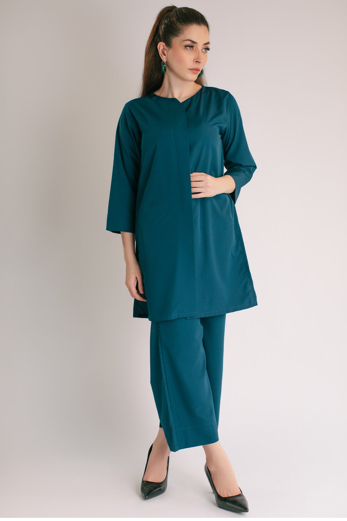 Teal Green Tunic - 01 - Peach Republic