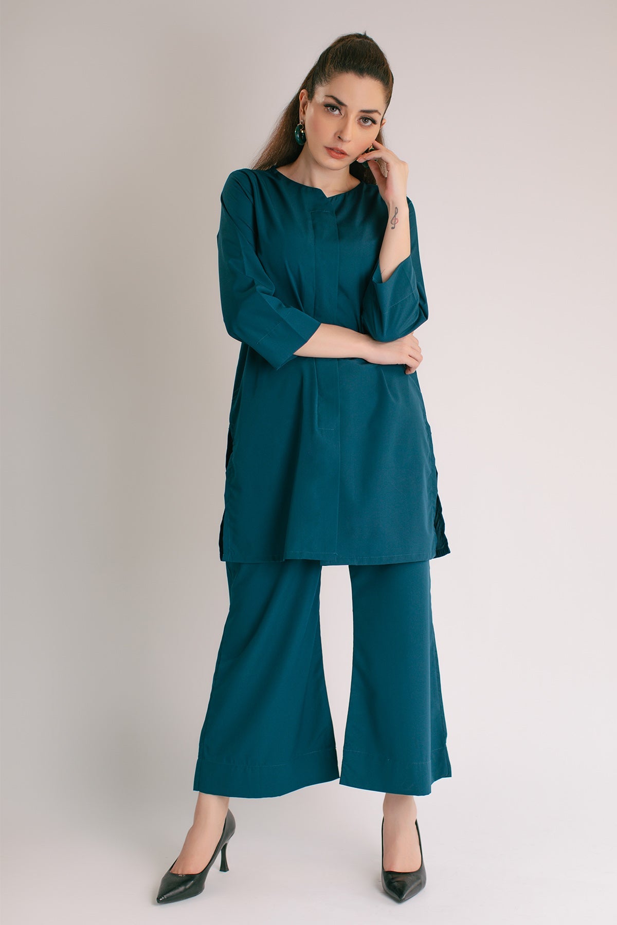 Teal Green Tunic - 01 - Peach Republic