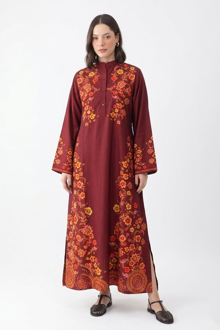 Rust Bloom Kaftan