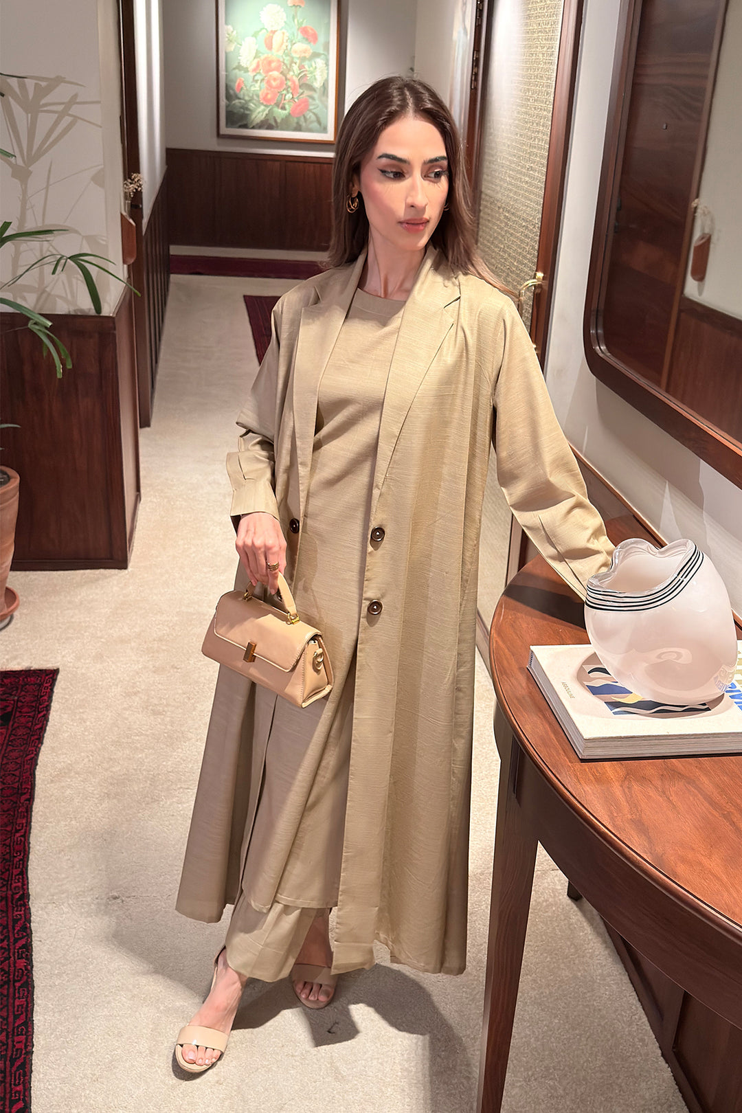 Khaddar Layered Dress