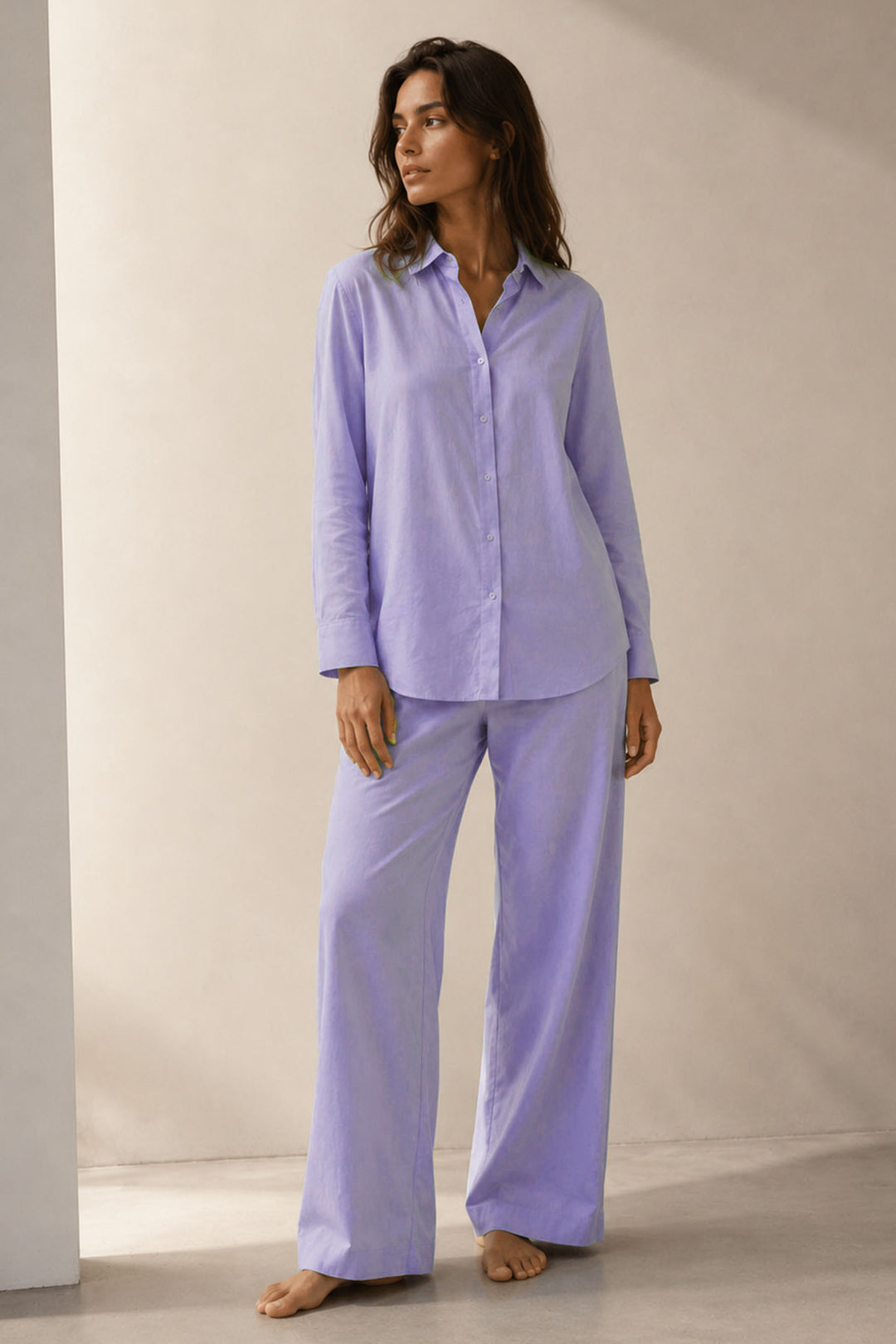 Lilac Cambric Top