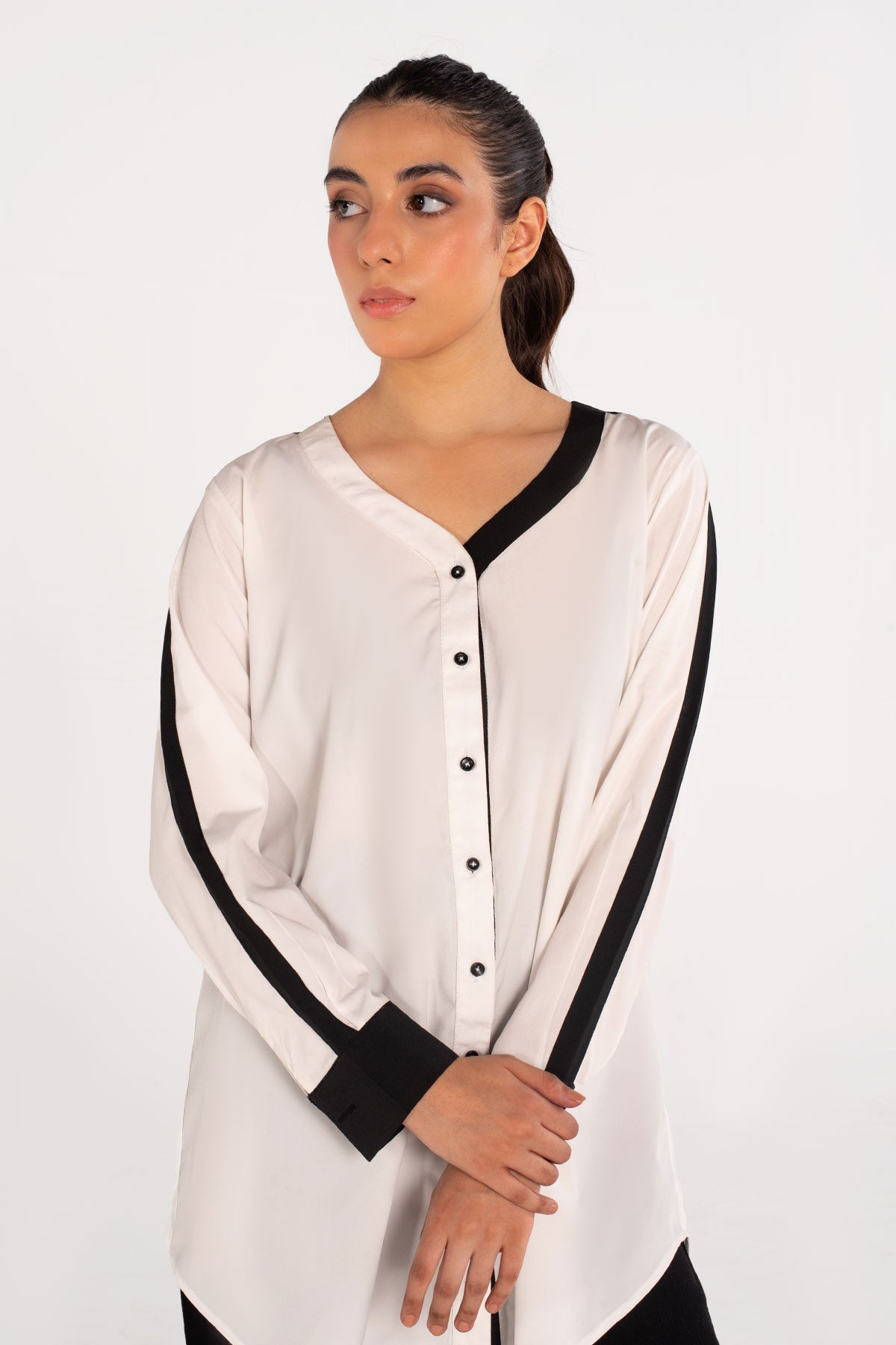 White Grip Top - Peach Republic