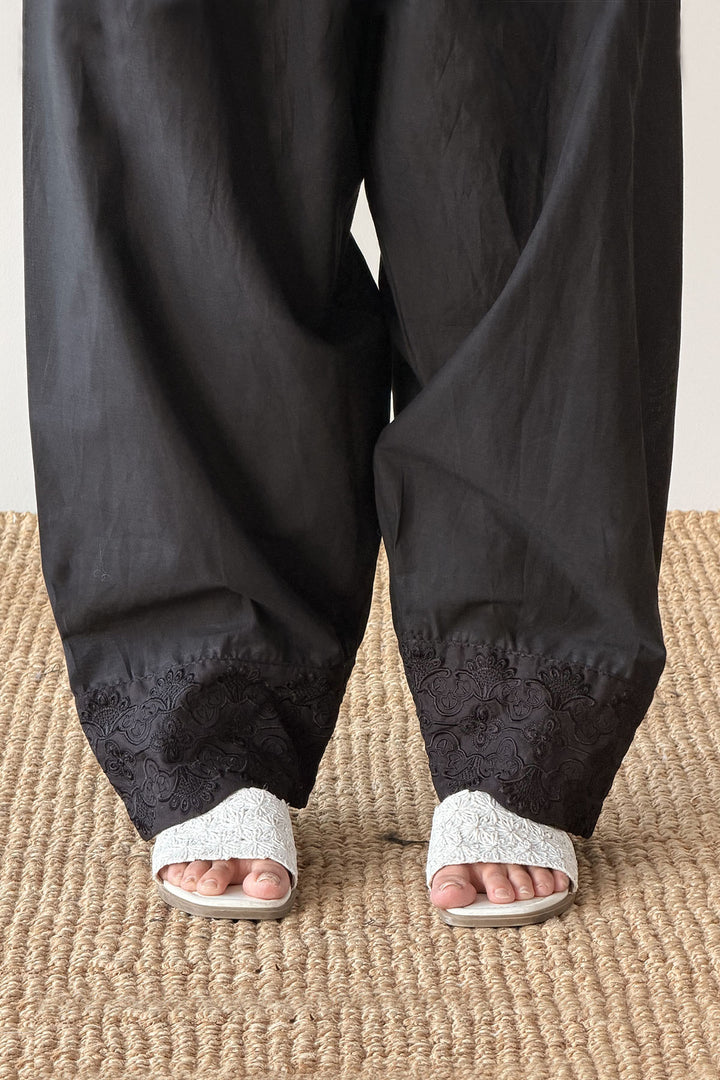 Black Embroidered Shalwar -01