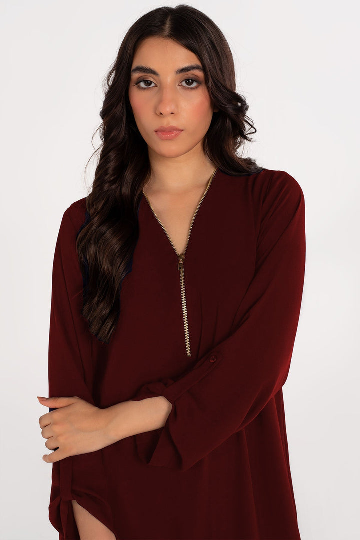 Zipper Top - 01 - Peach Republic