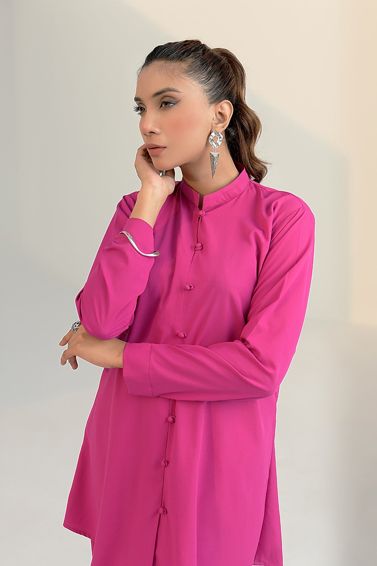 Barbie Pink Tunic Grip Dress - Peach Republic