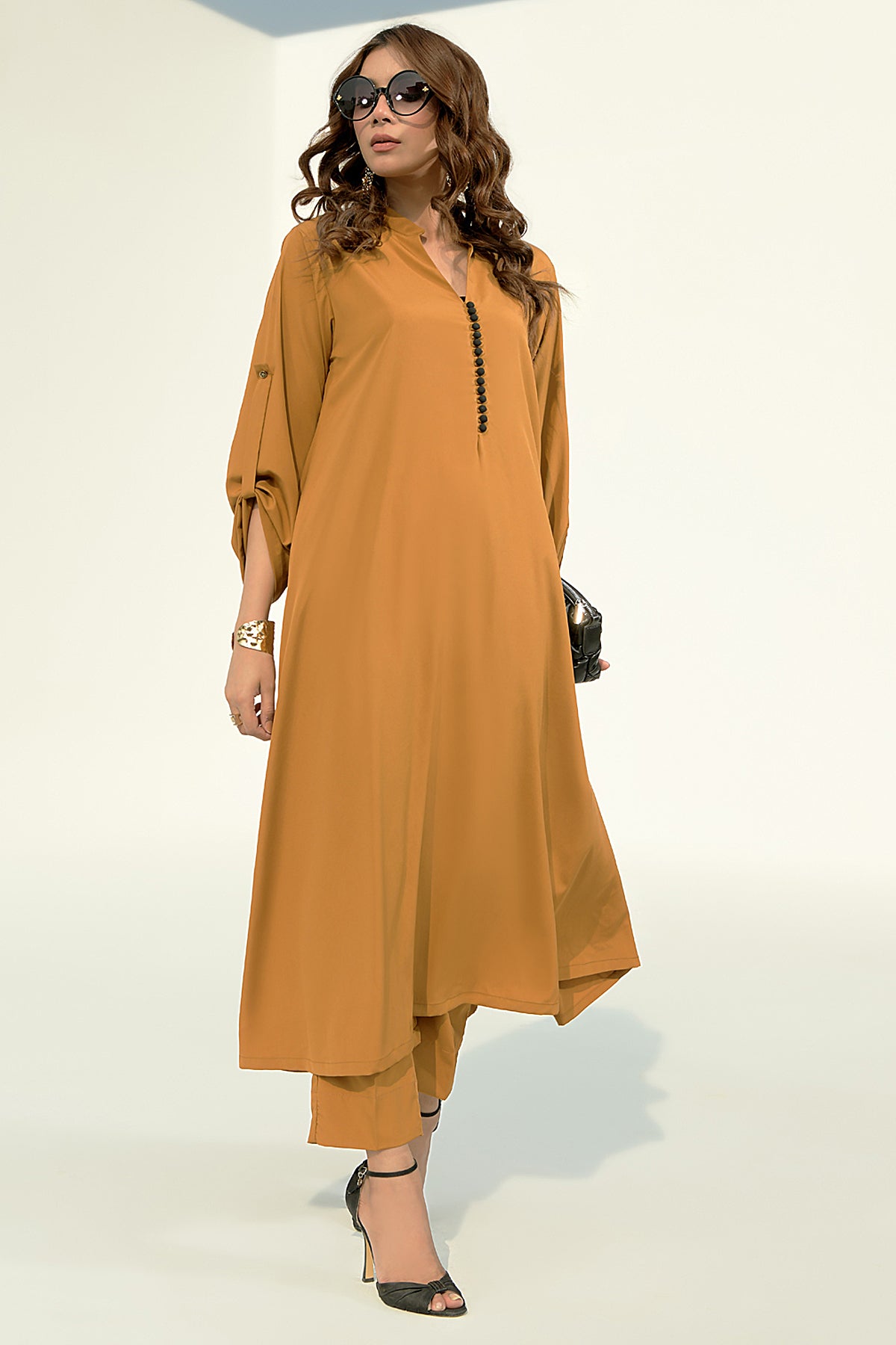 Caramel Grip Dress - Peach Republic